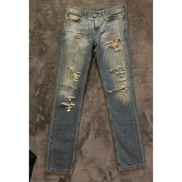 Levi’s 511 jeans Distressed. 29X32 faded blue - Picture 1 of 6